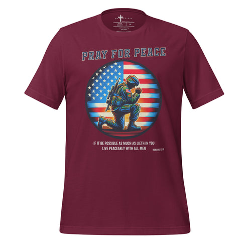 Pray for Peace Christian Bible Verse T-Shirt